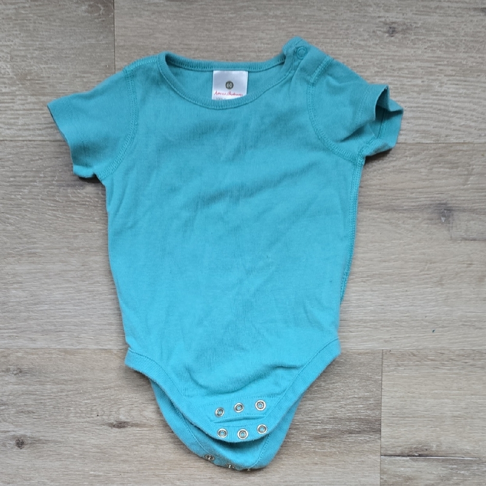 Hanna Andersson Teal Short Sleeve Bodysuit Fits 3-6 Months